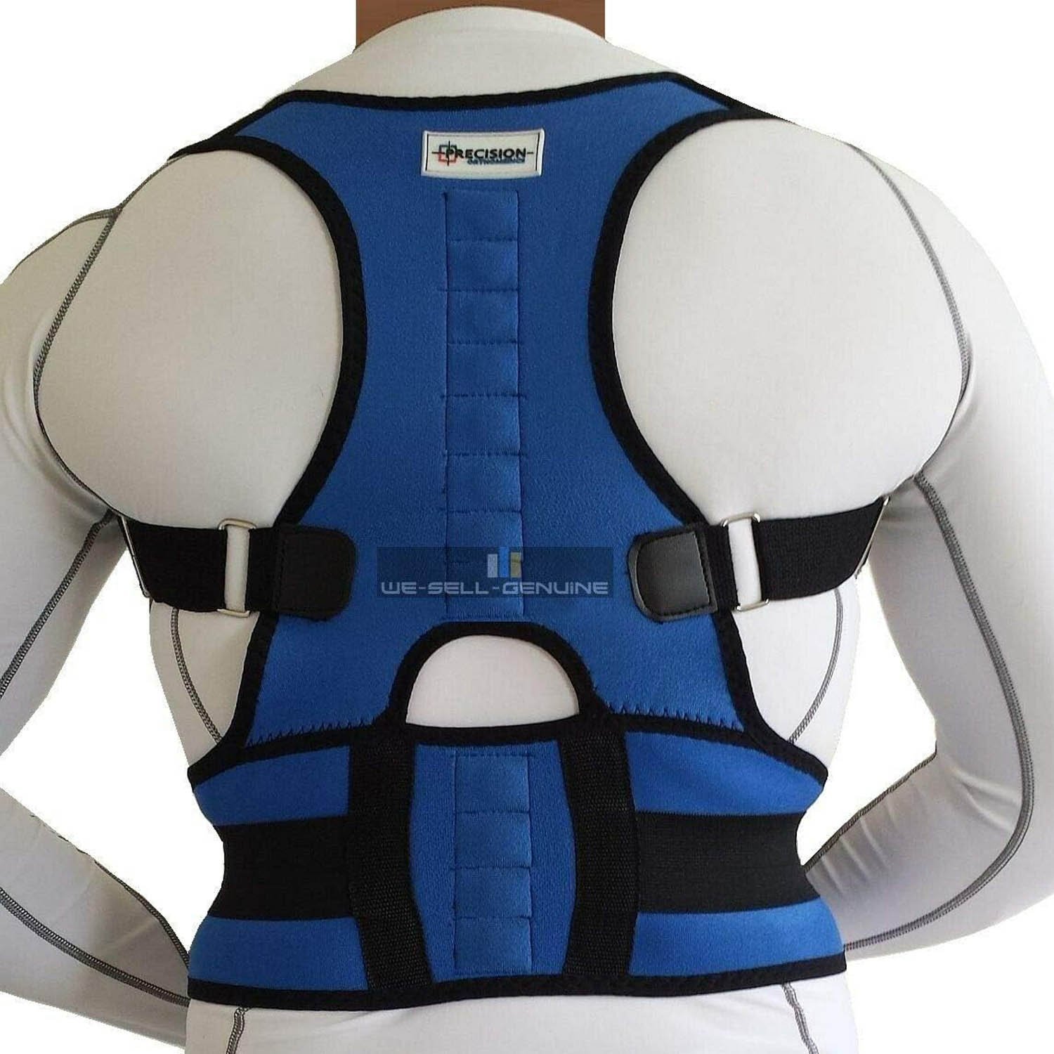 Precision Orthomedics Posture Corrector for Men Women – Neoprene Magnetic Posture Corrector with 12 Magnets for Bad Back Posture Support