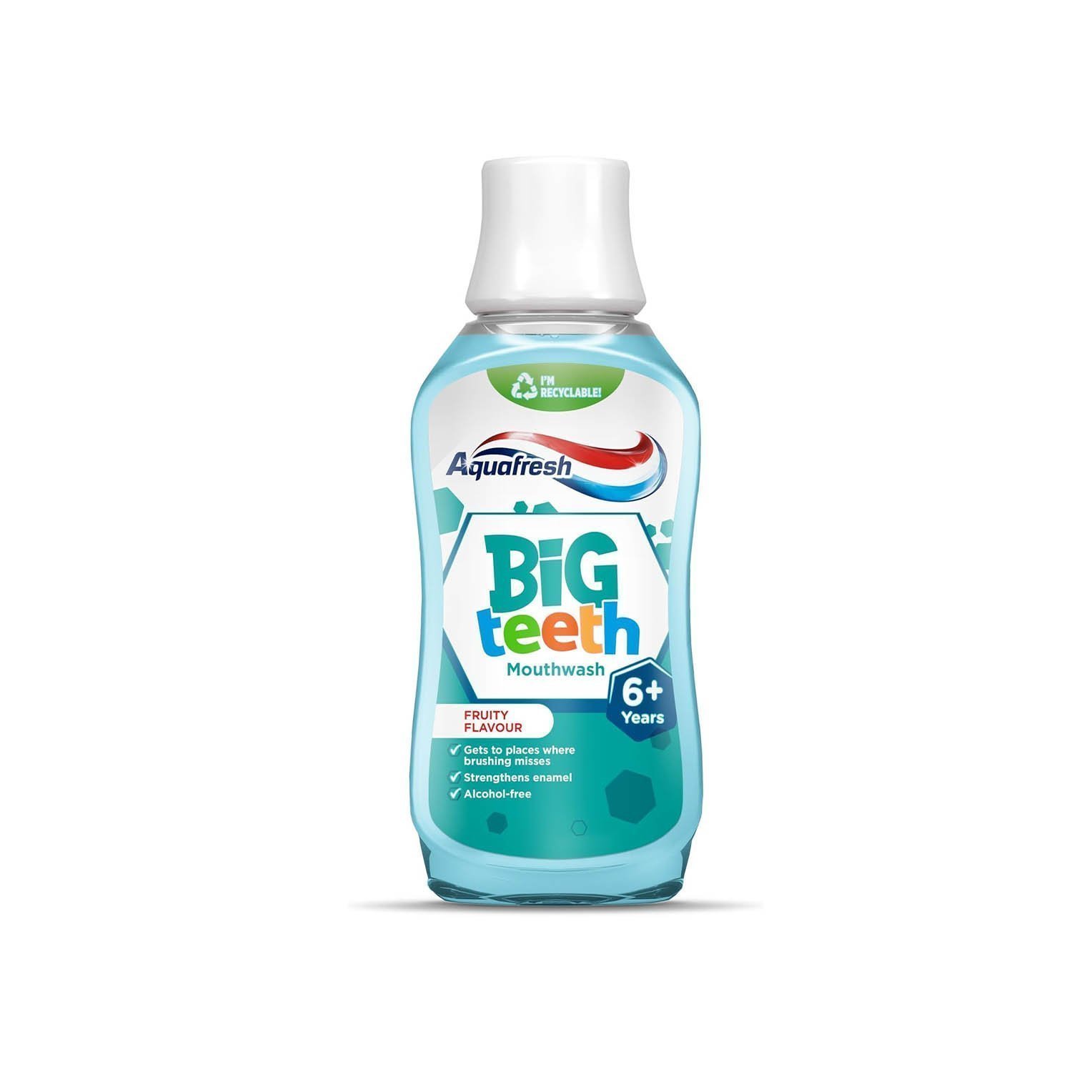 Aquafresh Mouthwash for Kids, Big Teeth Mouthwash for Children 6-8 Years, Fruity Flavour, 300 ml