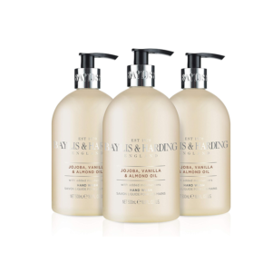 Baylis & Harding Jojoba, Vanilla & Almond Oil Hand Wash, 500 ml (Pack of 3) - Vegan Friendly