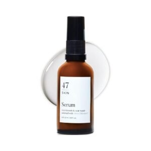 47 Skin Hydrating Face Serum for Clearing Acne and Scars, Anti-Blemish & Scar Repair Serum Skincare Treatment with Silver Chitoderm Smooth Skin Moisturiser Serum for All Skin Types - 30ml