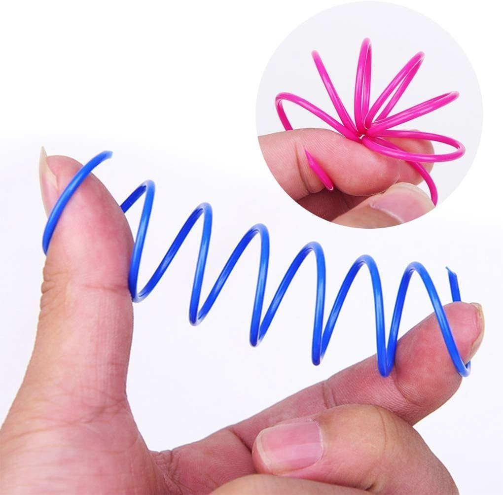 Andiker Cat Spring 12pcs, Cat Interactive Toy to Kill Time and Keep Fit Colorful Creative Toy - Image 3