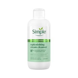 Simple Replenishing Cream Cleanser Face Cleanser - with 11% Ceramide Boosters and Hyaluronic Acid 230 ml