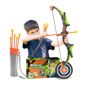 Diyfrety Bow and Arrow Set for Kids - Garden Toys for 3-12 Year Olds Boys Girls