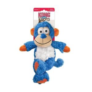 KONG - Cross Knots Monkey - Internal Knotted Ropes and Minimal Stuffing for Less Mess - For Small and Medium Dogs
